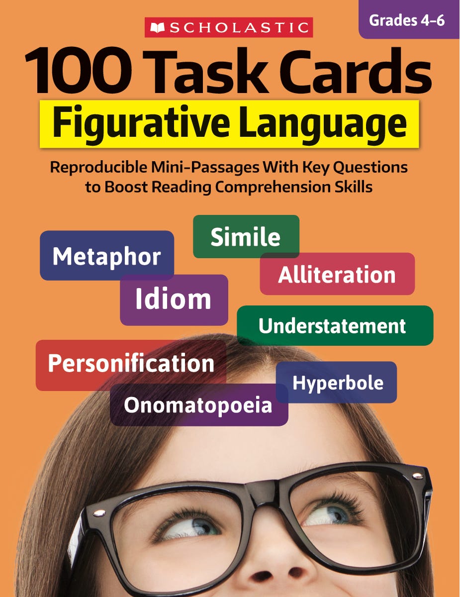 Book Reveiw 100 Task Cards: Figurative Language: Reproducible Mini ...