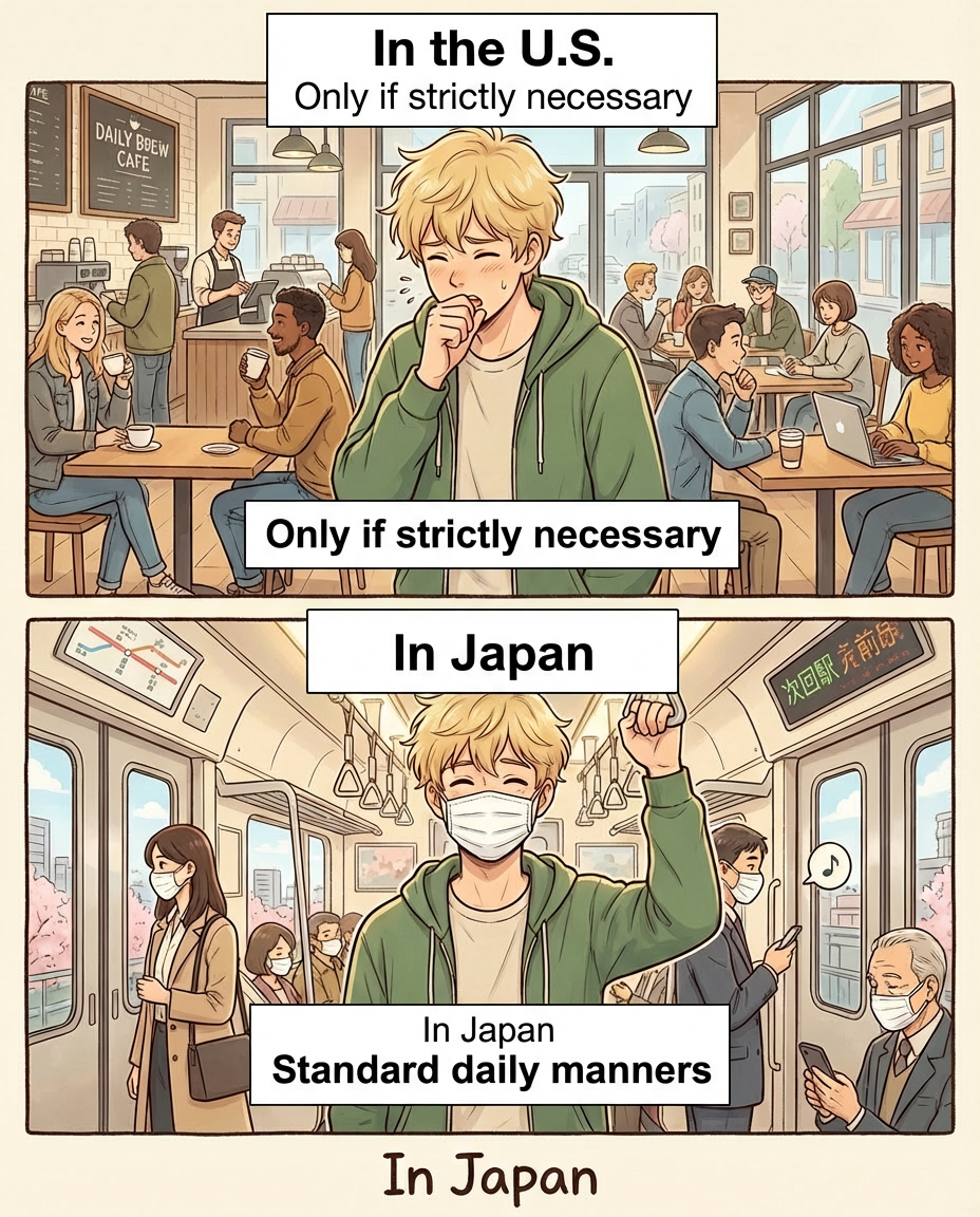 Why Does Everyone on the Train Look Sick? Oh Wait, They’re Just Being Polite.