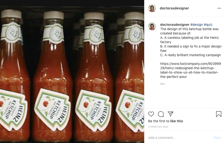 Ketchup Bottle Design Quiz. As you know, I am totally fascinated by