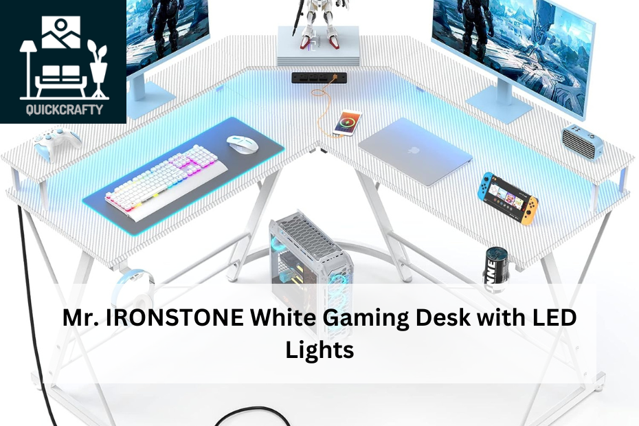 Mr ironstone clearance gaming desk white