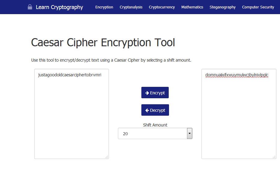 Caesar Cryptography. I used the message given in the… | by Hana Lee ...