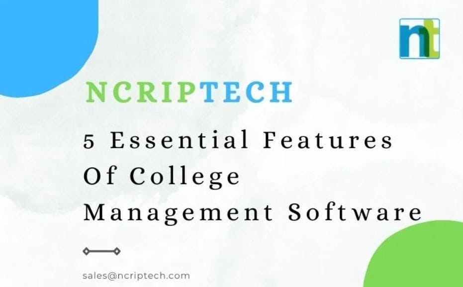 Essential Features Of College Management Software - Suborno Das - Medium