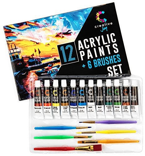 Castle Art Supplies 48 x 22ml Acrylic Paint Set | All-inclusive Set for  Beginners, Adult Artists | Quality Intense Colors | Smooth to Use on Range  of