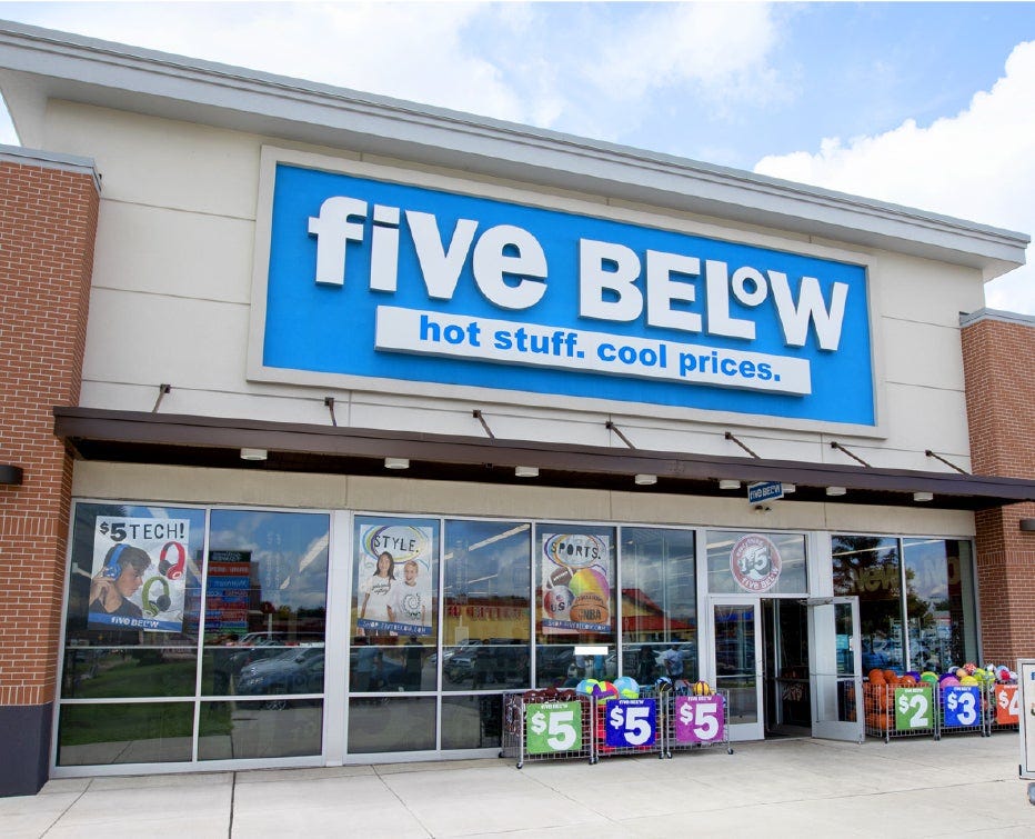 FiVe BEL°W. Five Below is a place where the deals…, by Myriam Gonzalez  Mayoral