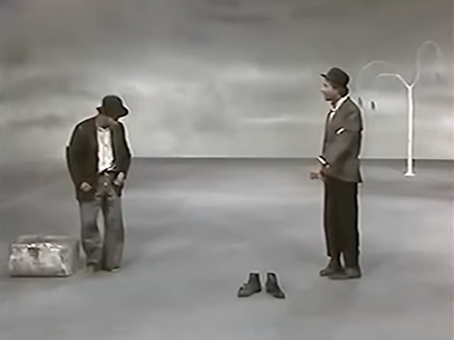 Scene from Samual Beckett’s Waiting for Godot (1953/1988).