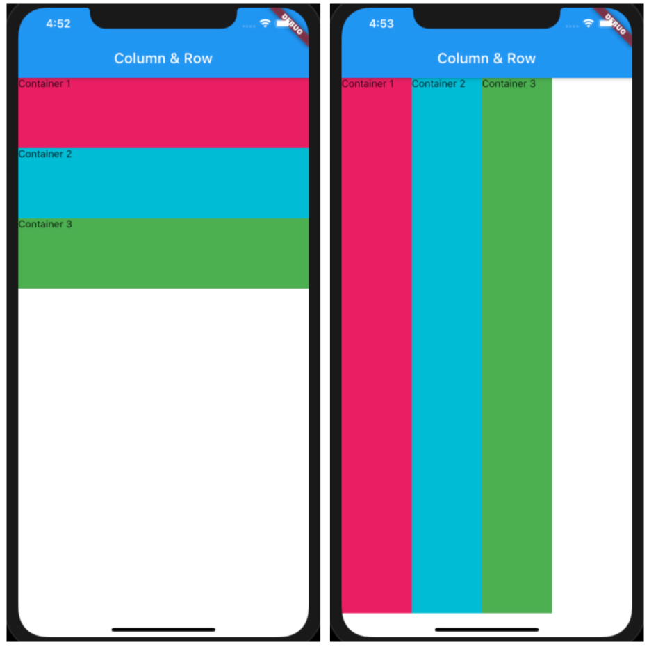 How to use row and column widgets in flutter ? by Prabhu Nath Medium