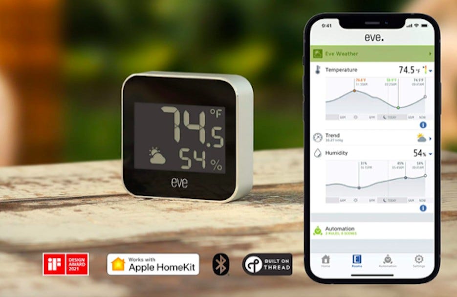 Eve Weather — Apple HomeKit Smart Home, Connected Outdoor Weather Station  Review: Durable and Smart, by On The Cutting Edge
