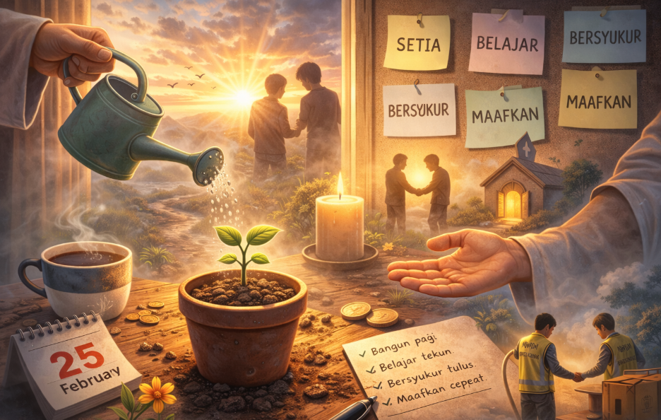 Inspirasi — Rabu, 25 Februari 2026 | Setia dalam Proses Kecil