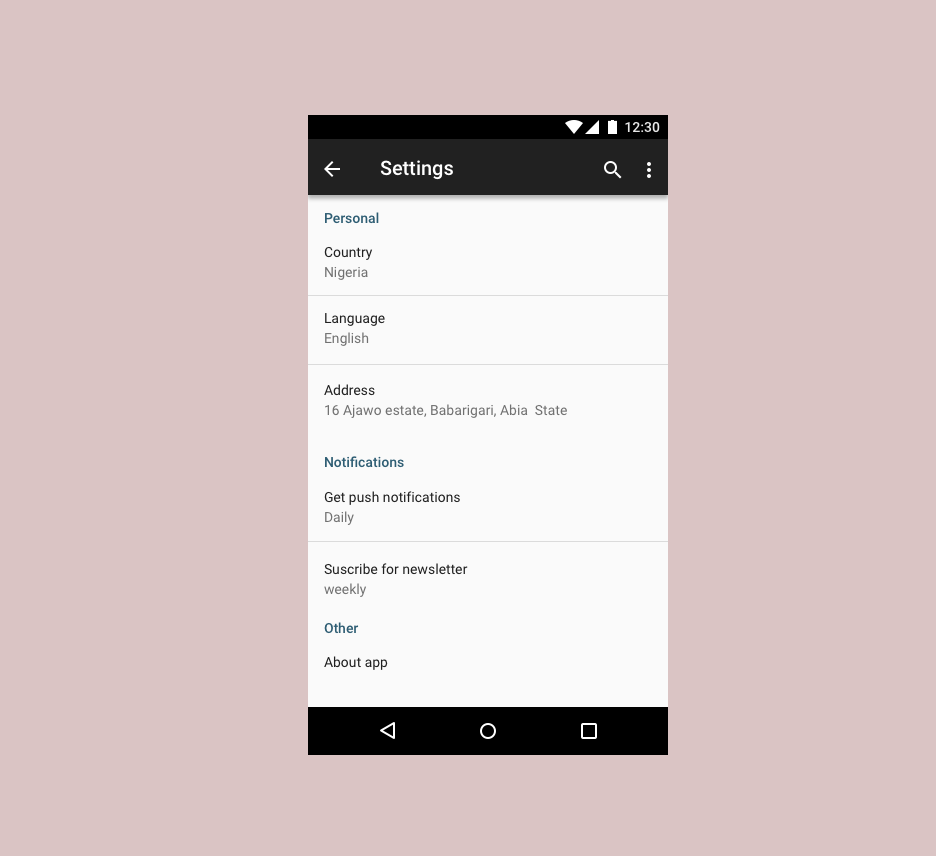 Day 7 of 100: Jumia app settings screen redesign | by Chimdindu Aneke ...