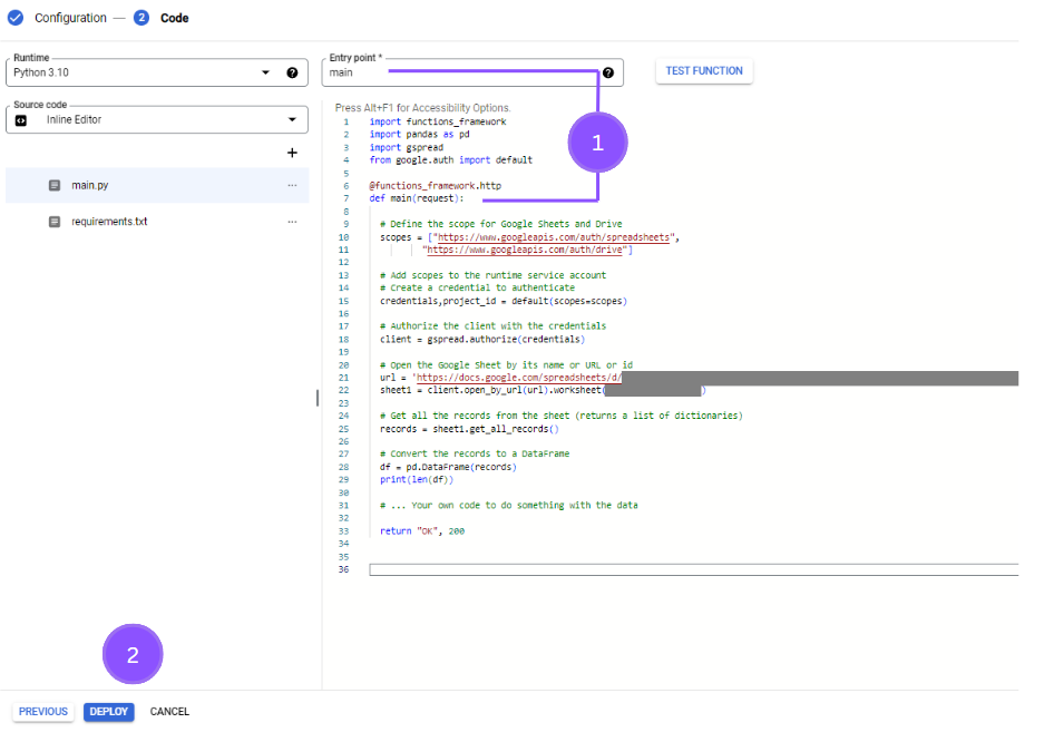 Fixing ‘Permission Denied’ Errors When Accessing Google Sheets through Cloud Functions