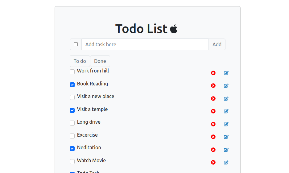 Todo List with React