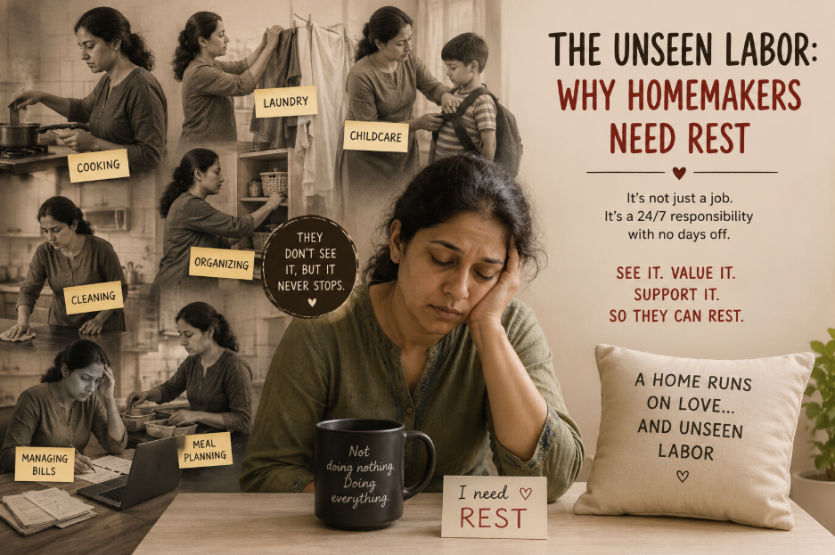 The Unseen Labor: Why Homemakers Need Somatic Rest More Than ‘Just Sleep’