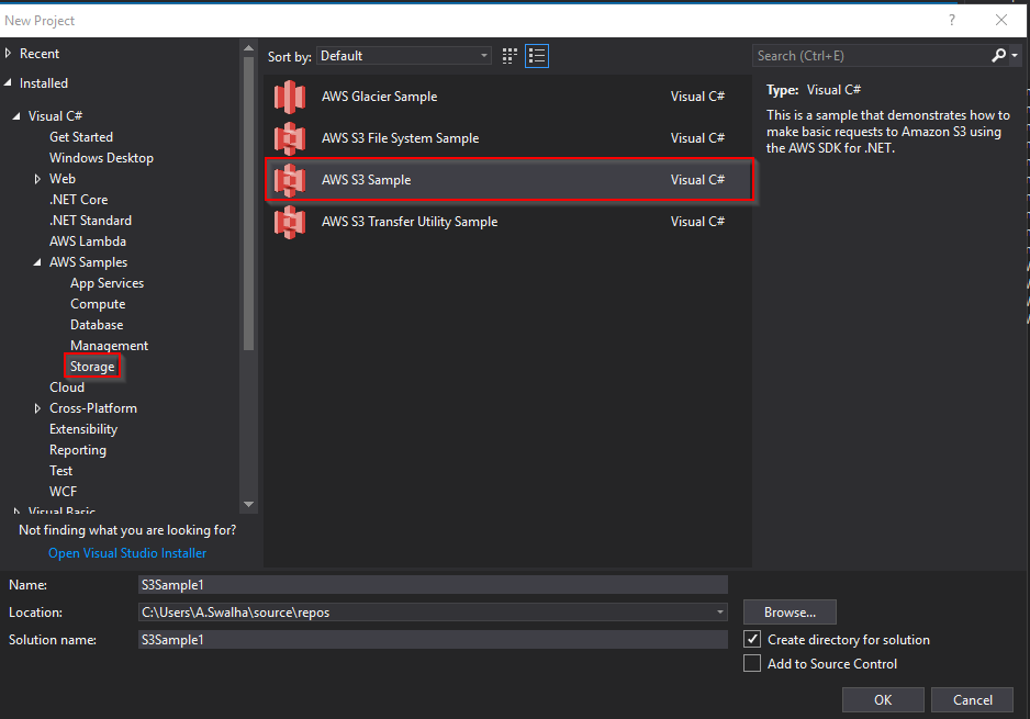AWS S3 Storage using AWS SDK by Amr Swalha Advanced