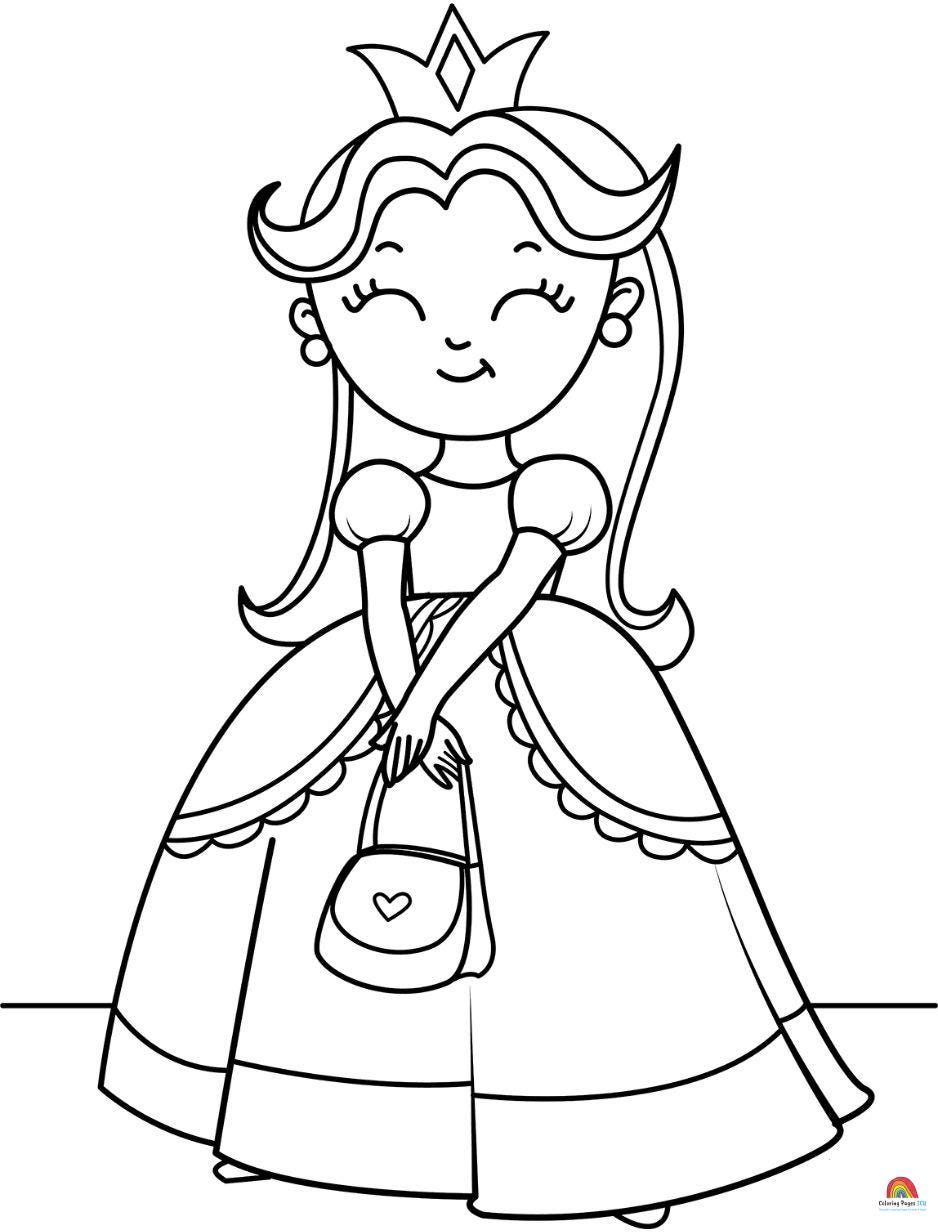 Princess Coloring Book for Kids