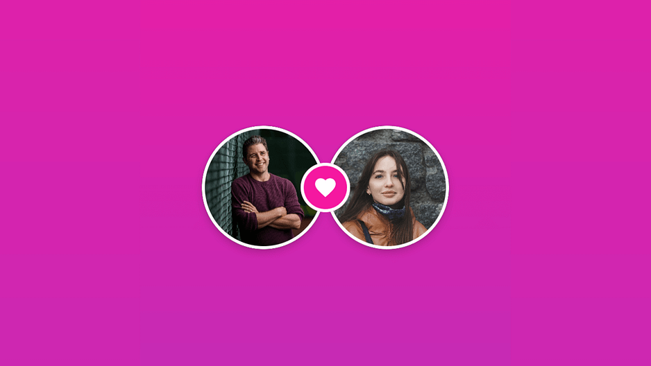 Dating App Match Screen UI with Jetpack Compose