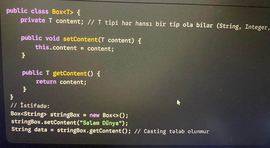 GENERICS in JAVA. Java Generics: Güclü Tipləmə və Yenidən… | by Aytaj ...