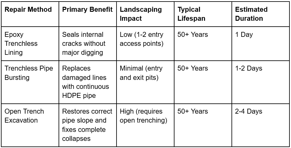 How We Help Federal Way Homeowners Choose the Right Sewer Line Repair Solution