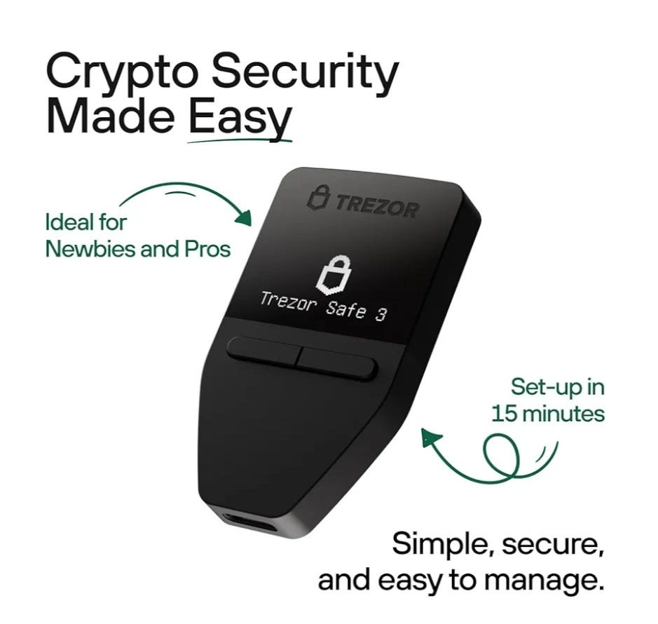 Crypto Hard Wallet by Tresor has a nice display for easy use on Amazon  https://amzn.to/4iKZwts