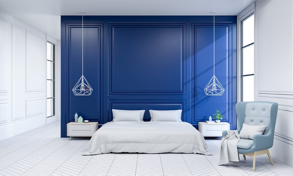 Blue and White Bedroom Wall Color Schemes Ideas by Home Decor Help