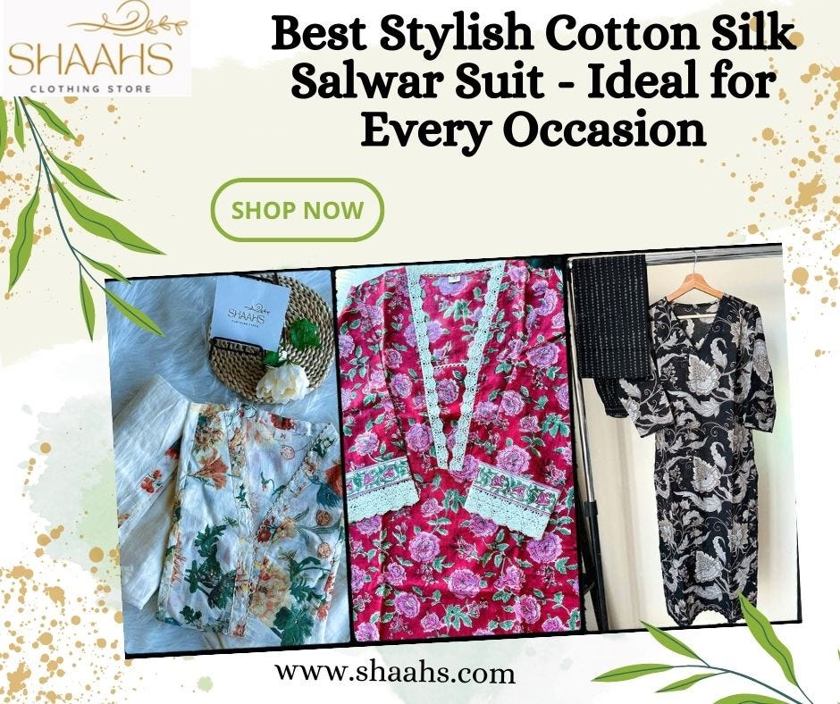 Best Stylish Cotton Silk Salwar Suit  Ideal for Every Occasion ...