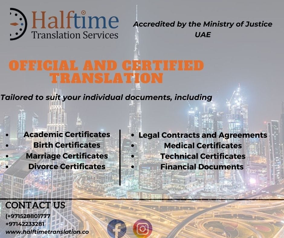Comprehensive Certificate Translation Services in Dubai Your Bridge to Global Recognition by