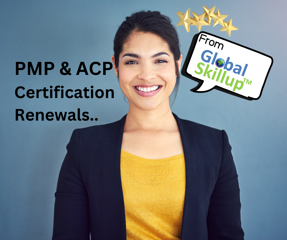 PMI Certification Renewals — PMP, PMI-ACP