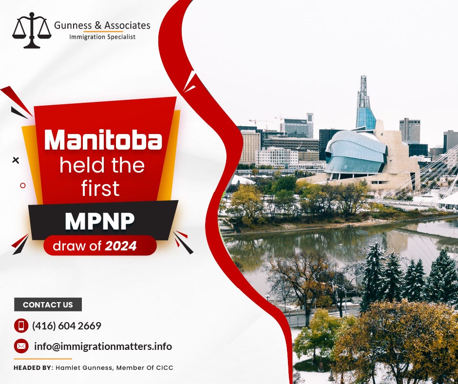 Manitoba held the first MPNP draw of 2025 by Gunness & Associates