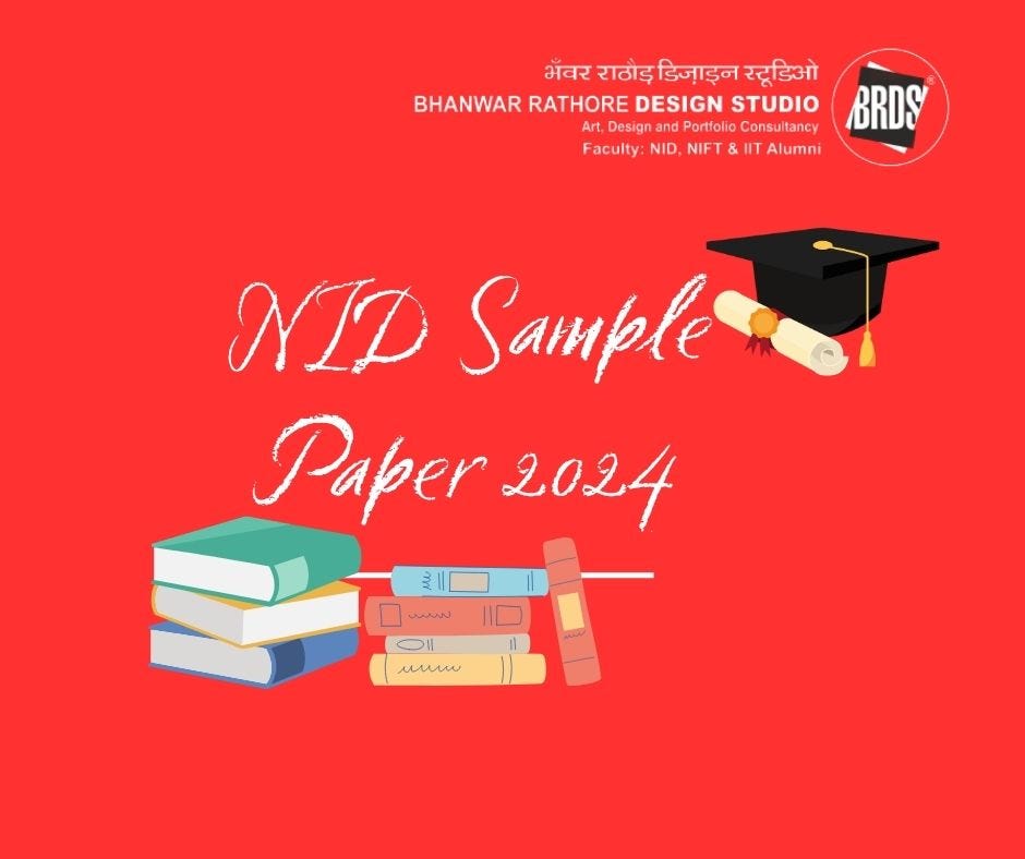 NID Sample Paper 2024 BRDS Medium