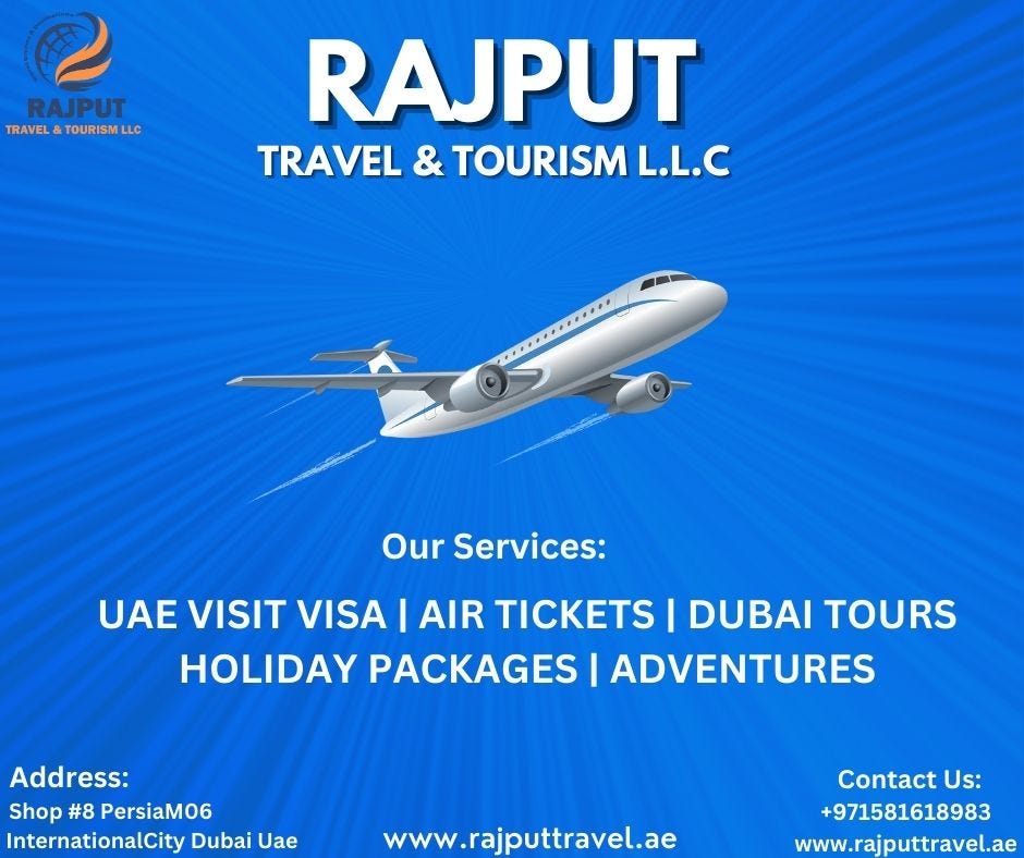 Air Ticket, Dubai Tours, UAE Visit Visa, Holidays Packages and Tour