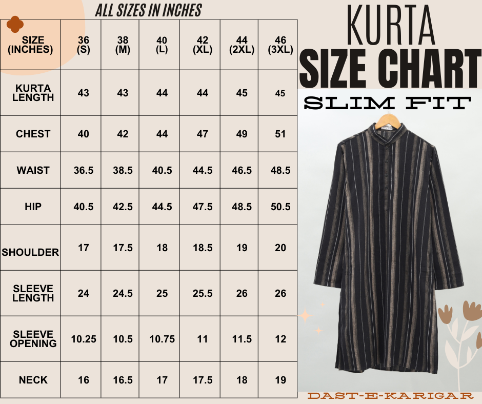 Finding Your Perfect Fit: A Comprehensive Guide to Kurta Pajama Sizing 