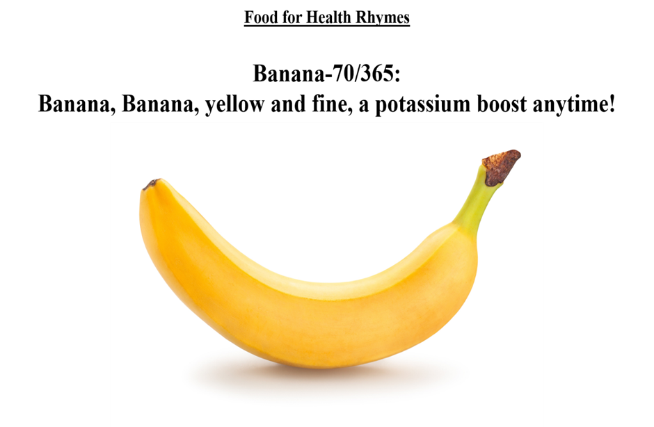 Food for Health Rhymes Banana70/365 by Srinivasa K. Rao, Ph.D. Medium