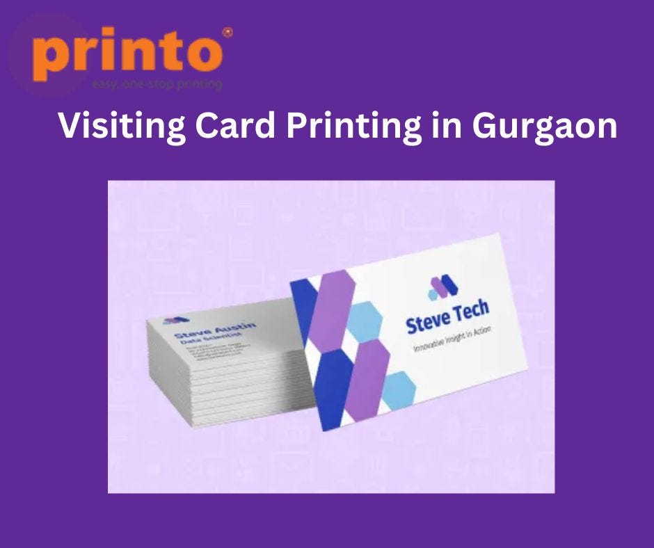 Get Your Visiting Card Printing In Gurgaon Choose From Alluring