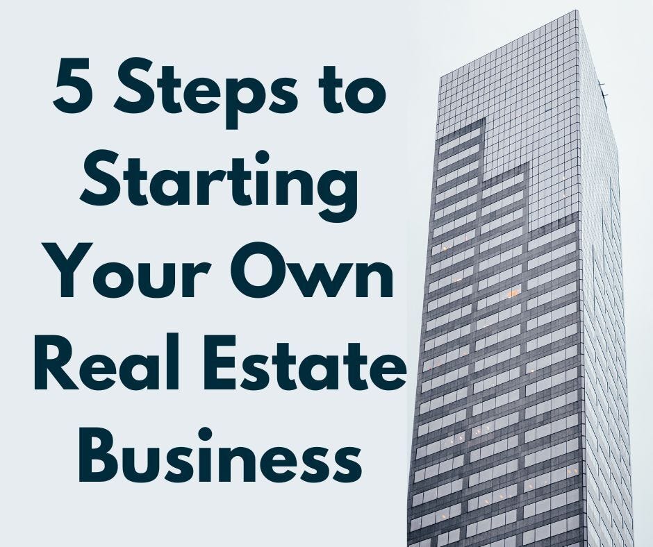 5 Steps to Starting Your Own Real Estate Business Omer Farooq Khalid