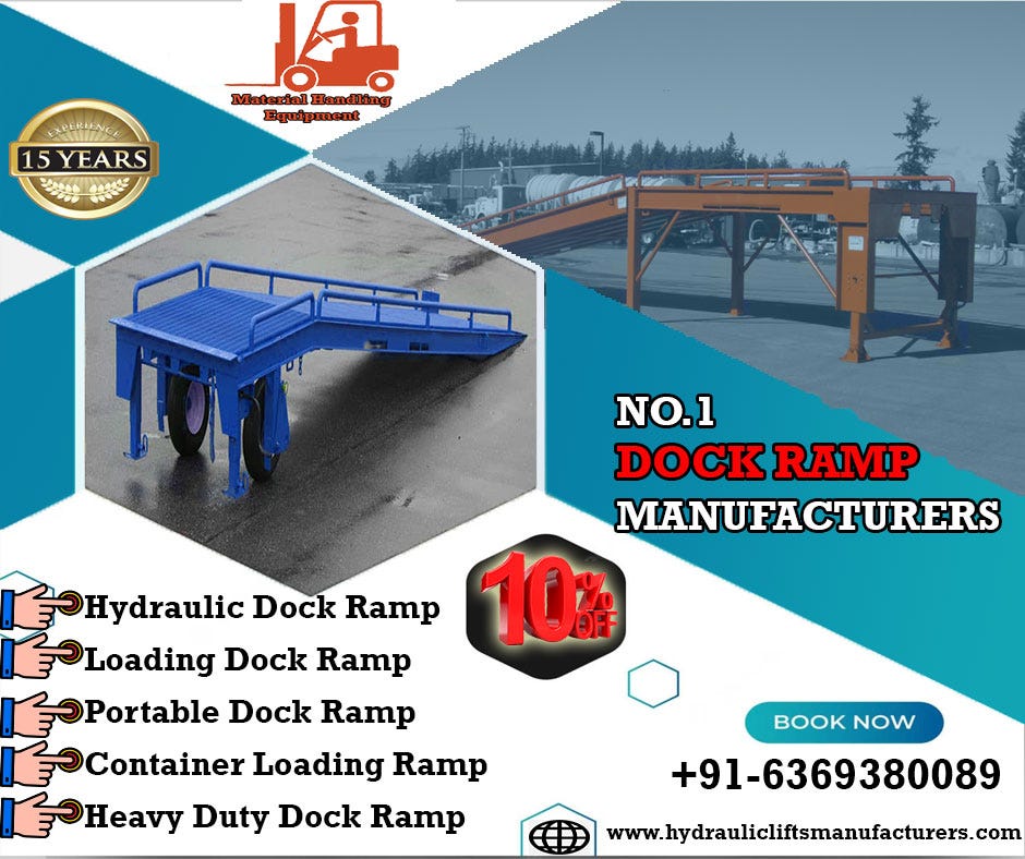 Hydraulic Dock Ramp Portable Dock Ramp Loading Dock Ramp Leveler