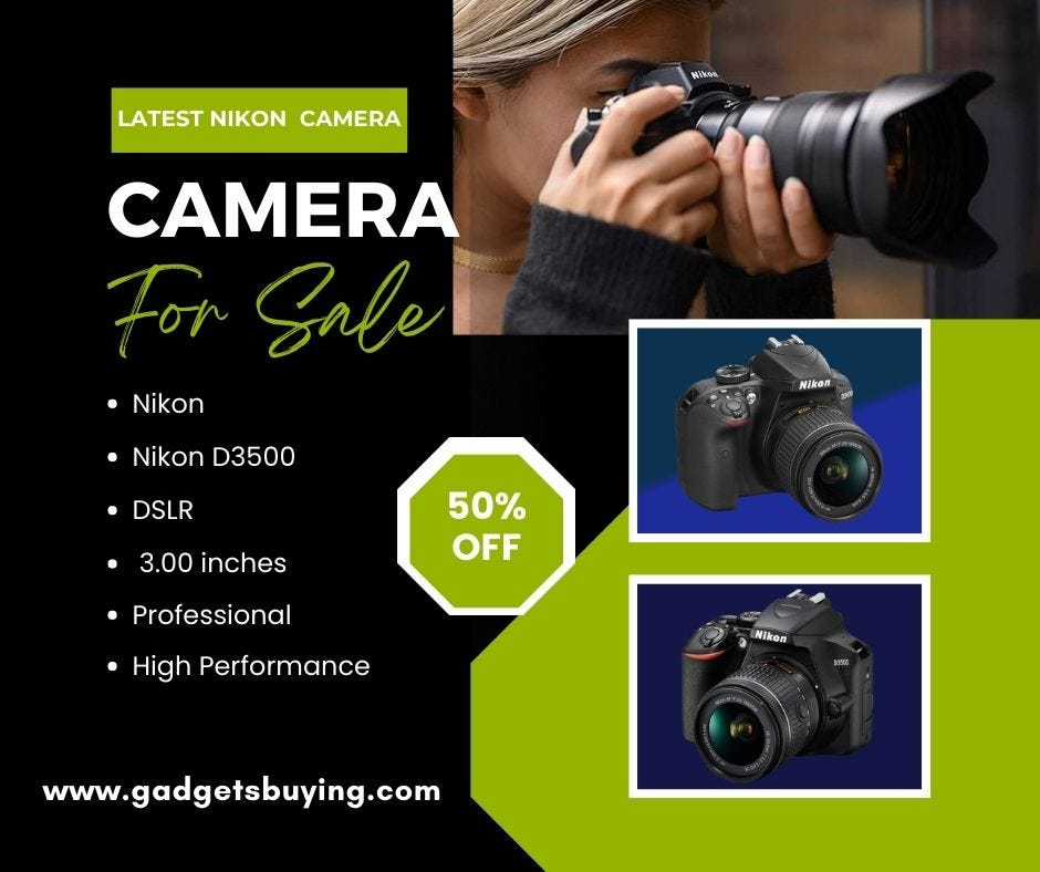 Nikon D3500 DSLR Camera.. Specification Brand Nikon by