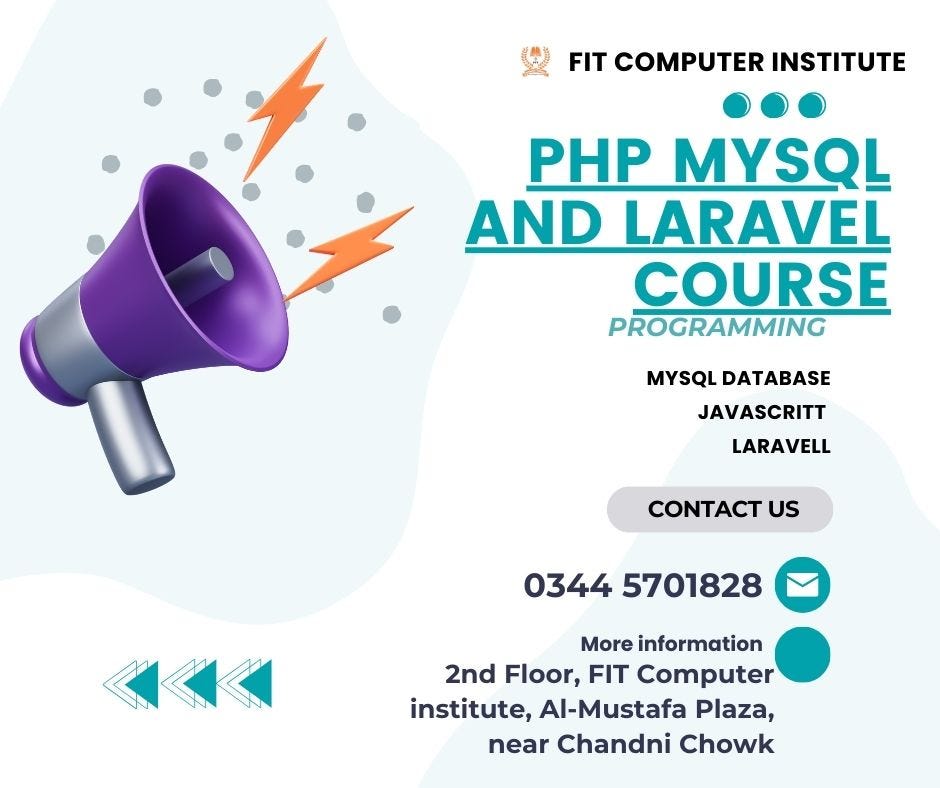 FIT Proved Best PHP MySQL and Laravel Course For Rawalpindi & Islamabad ...