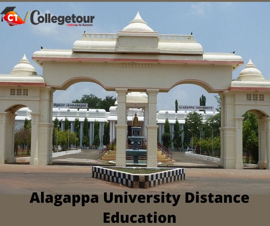 Alagappa University Distance Education Courses Admission by
