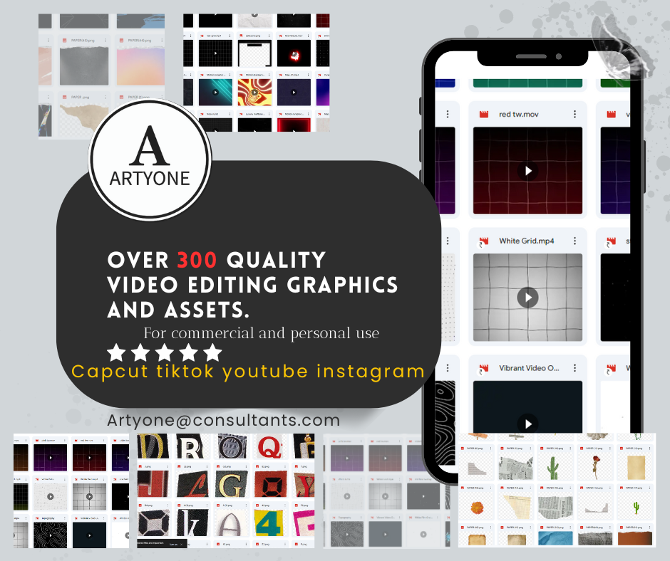 Over 300 quality video editing graphics and assets. | by Graphicionados ...