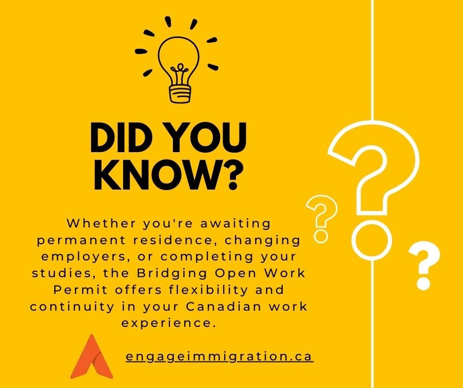 Navigating the Bridging Open Work Permit in Canada Engage Immigration