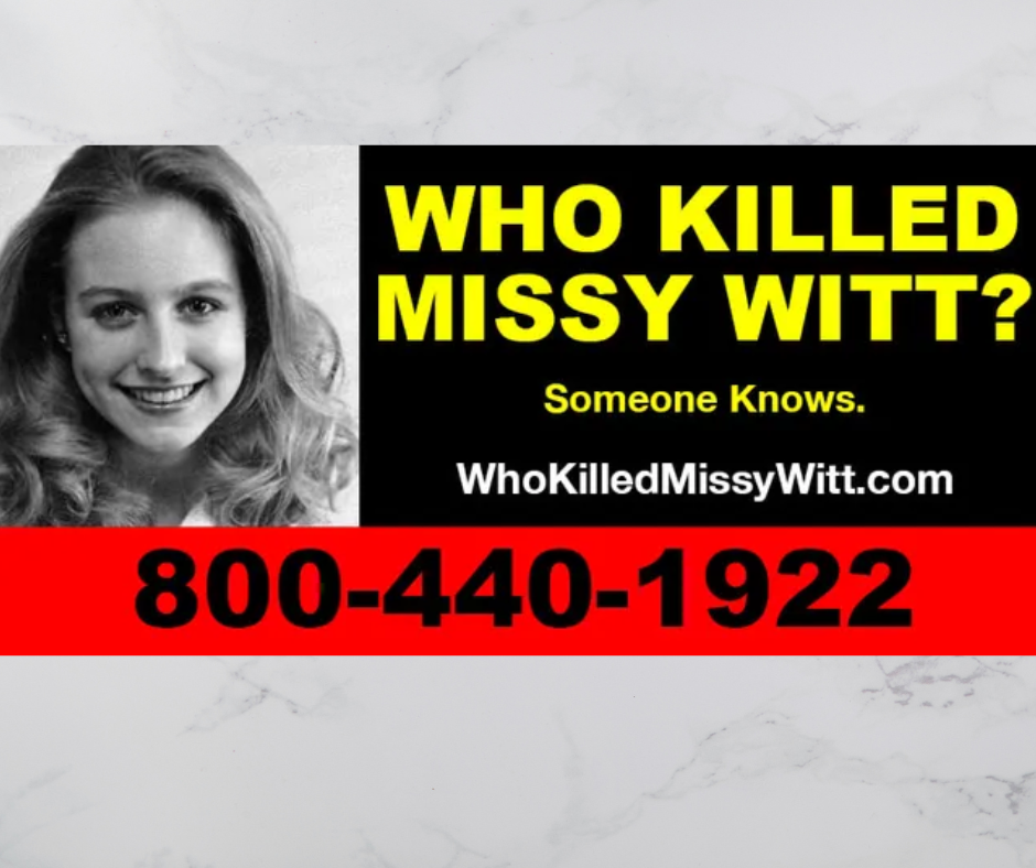 Who killed missy witt campaigners think someone knows by verity
