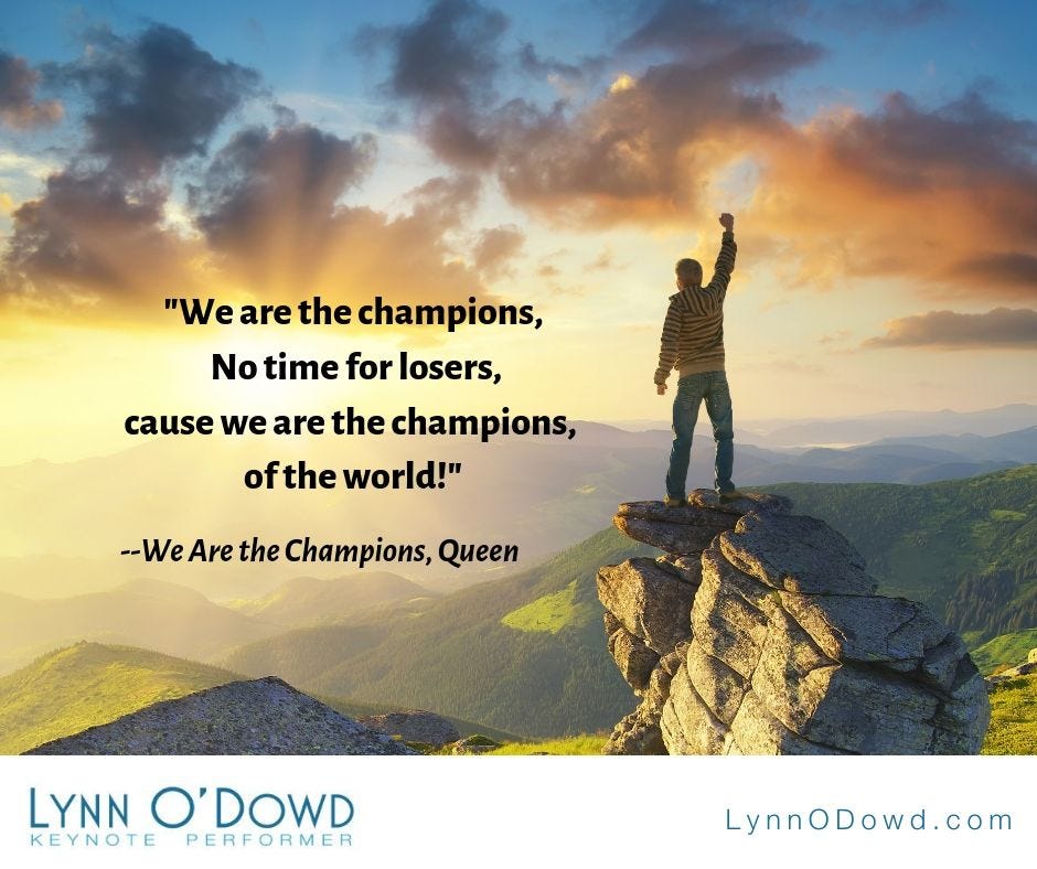 Celebrating the true champions of the world — including you! | by Lynn  Meyer O'Dowd | Medium