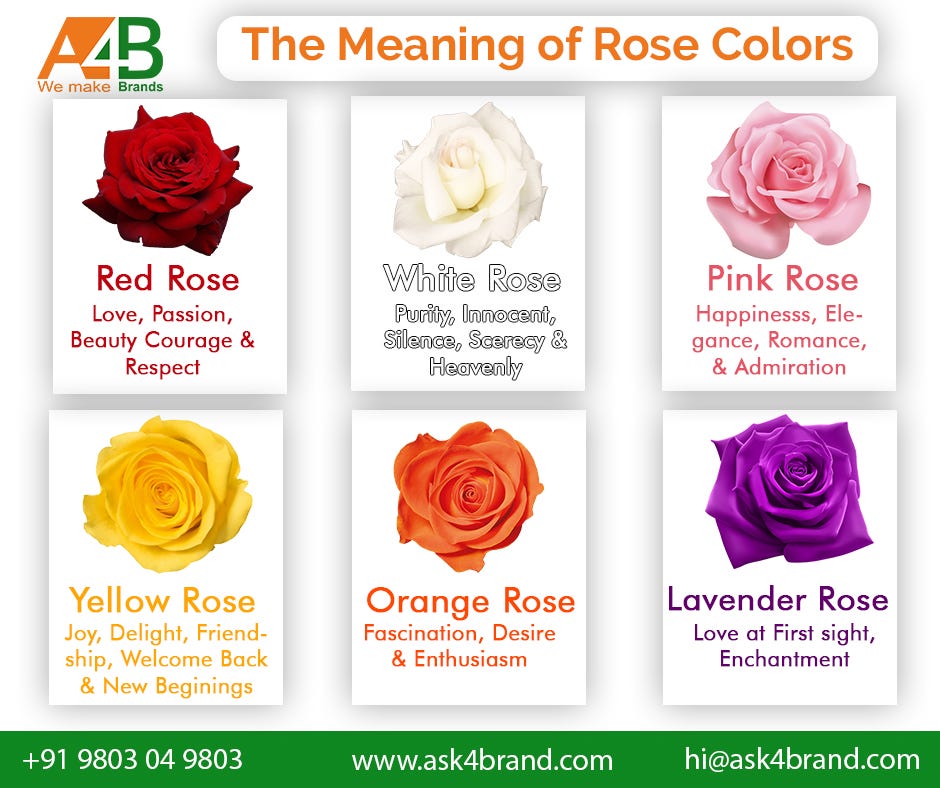 Types of Roses and Meaning. Roses are considered the best way to… | by Ask4  Brand | Medium