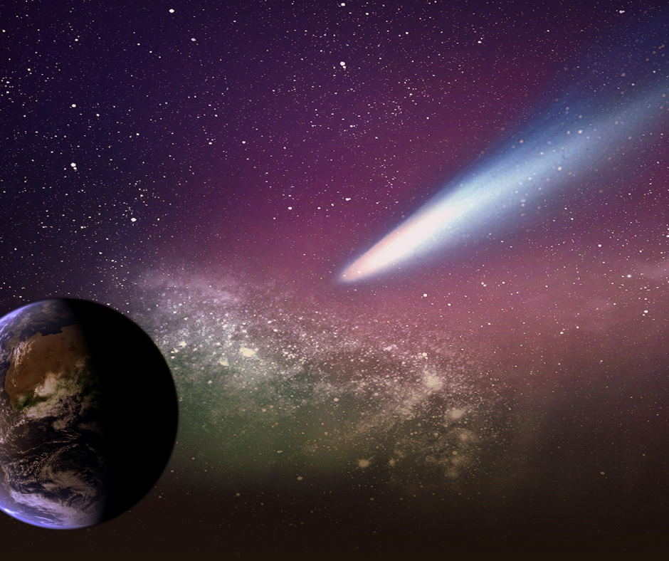 The Green Comet & Earth. Green Comet is going to appear on sky… by Deepanshu Giri Medium