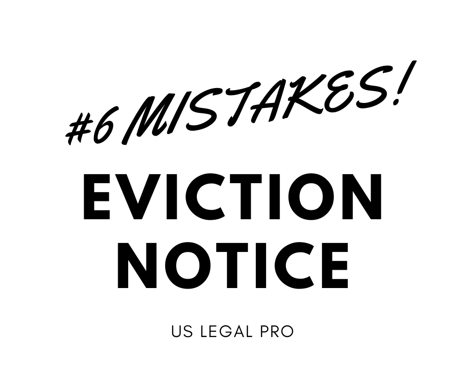 6 Mistakes Everyone Makes With Notice of Eviction in Texas by US Legal PRO Medium