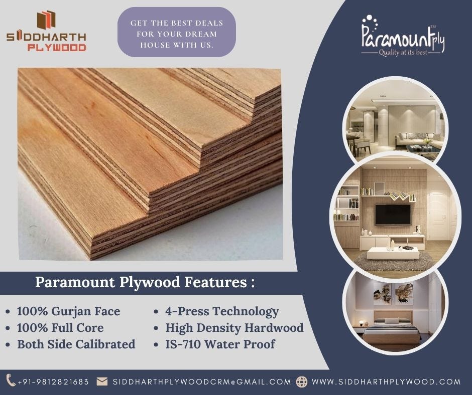 The Benefits of Laminated Plywood Sheets: Choosing the Best Manufacturers  and Suppliers | by Siddharth Plywood Industries | Medium