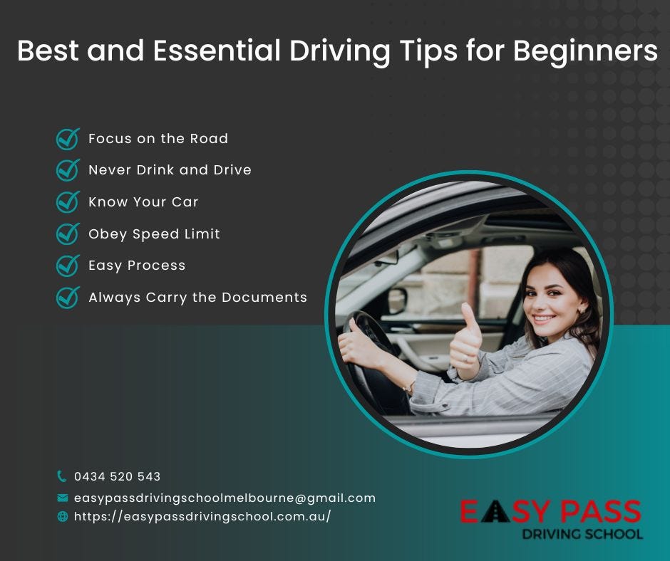 Best and Essential Driving Tips for Beginners Easy Pass Driving