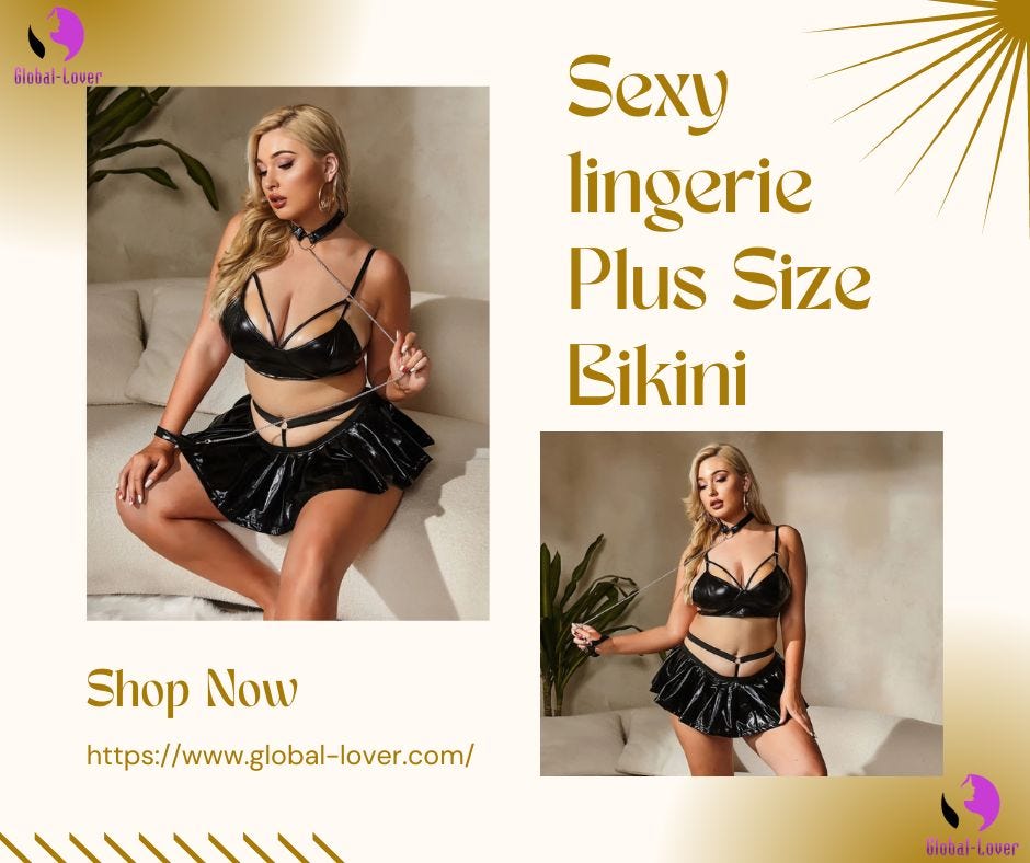 Bold and Beautiful: Plus-Size Leather Lingerie Collection - Global Lover -  Medium