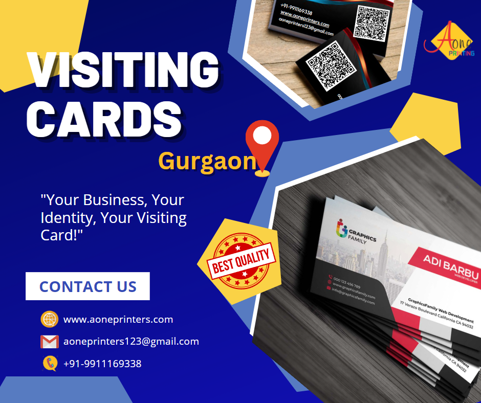 Visiting Card Printers In Gurgaon — Aone Printers Aone Printing Medium
