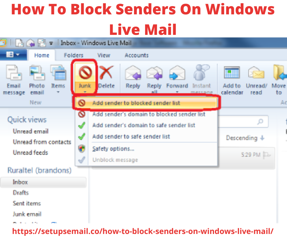 How To Block Senders On Windows Live Mail — Easy Methods andrew