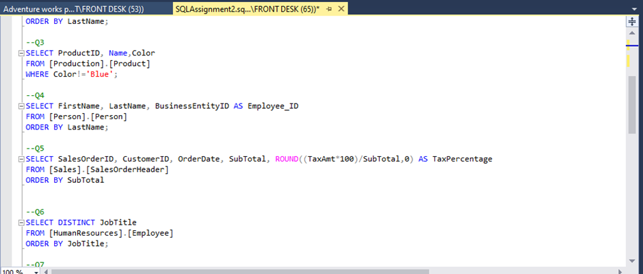 EASY-TO-PRACTICE BASIC SQL QUERIES USING THE ADVENTURE WORKS DATABASE ...